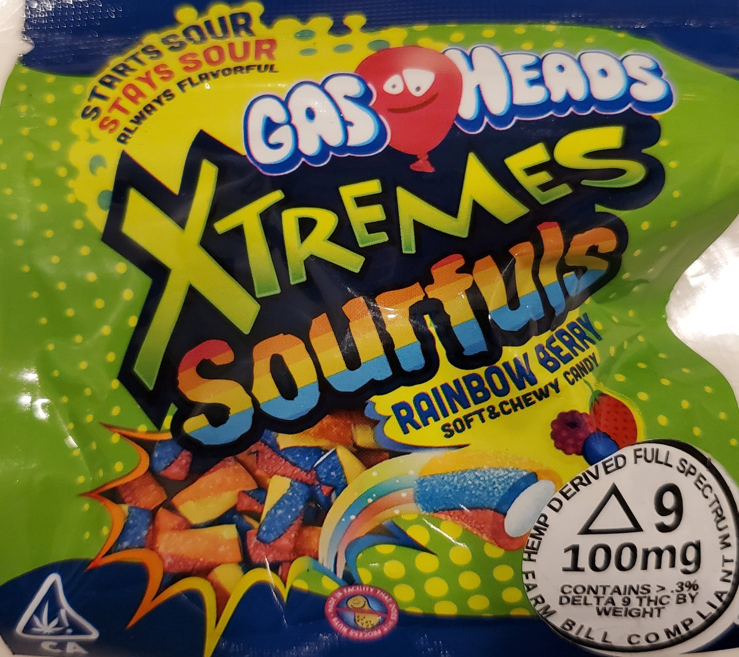 Delta 9 THC Gas Heads Gummies