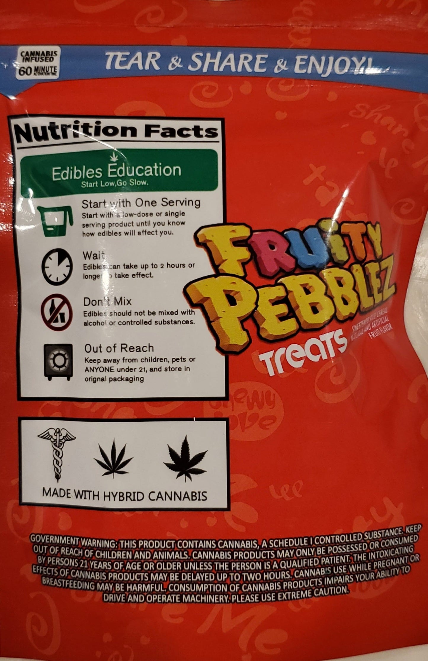 Delta 8 THC Fruity Pebblez Treats